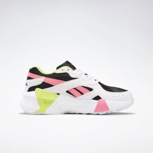 Adidasy Damskie Reebok Aztrek Double Białe/Czarne/Różowe PL 02KWSVG